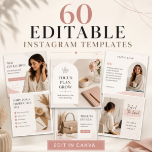 60 Editable Instagram Canva Templates