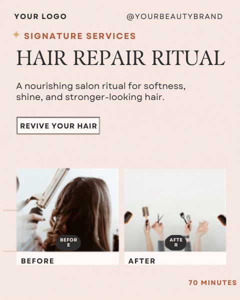 100 Beauty Salon & Skincare Canva Templates – Fully Editable 100 Beauty Salon & Skincare Canva Templates – Fully Editable - Image 6