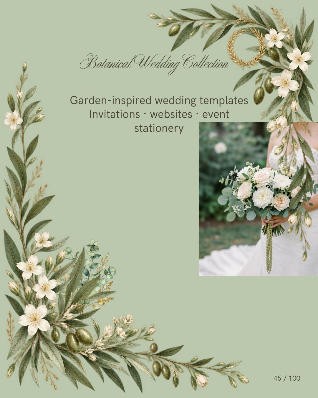 Ultimate Wedding Website & Invitation Suite - 100 Editable Canva Templates. Ultimate Wedding Website & Invitation Suite - 100 Editable Canva Templates. - Image 3