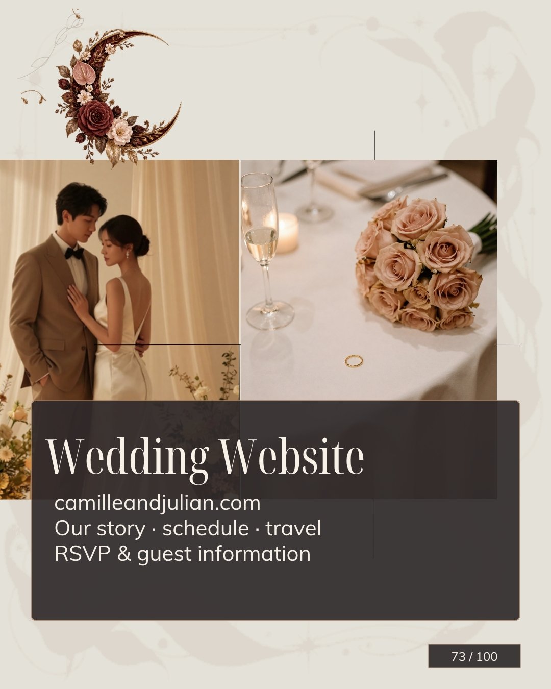 Ultimate Wedding Website & Invitation Suite - 100 Editable Canva Templates. Ultimate Wedding Website & Invitation Suite - 100 Editable Canva Templates. - Image 6